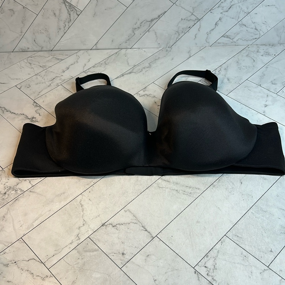 NWT NWOT Cacique Lane Bryant Womans Bra Black Balconette UNDERWIRE SIZE 46D